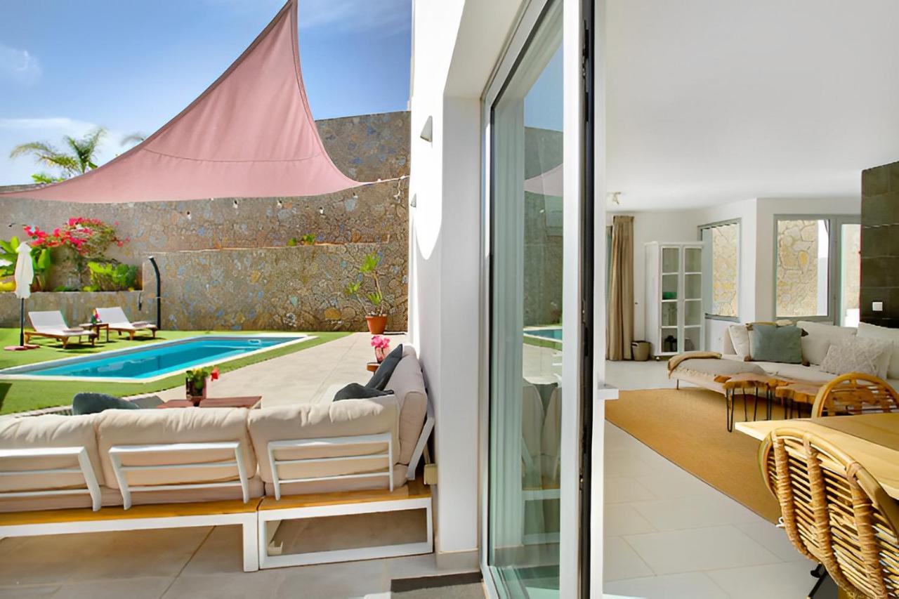 Dream Villa With Heated Pool, Rooftop & Ocean Views Mogán Eksteriør billede