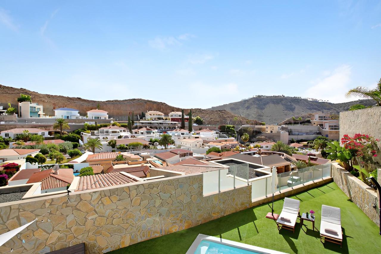 Dream Villa With Heated Pool, Rooftop & Ocean Views Mogán Eksteriør billede
